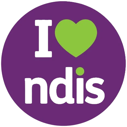 I love NDIS badge